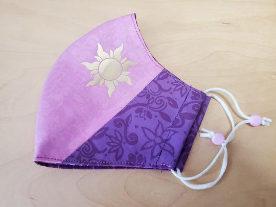 Rapunzel Princess Costume Inspired Cotton Face Mask