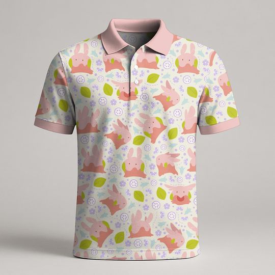 Ditto Polo Shirt, Shiny Ditto Summer Shirt, Funny Vintage Style Polo for Men Women, Cute Kawaii Summer Shirt, Ditto Shirt Gift