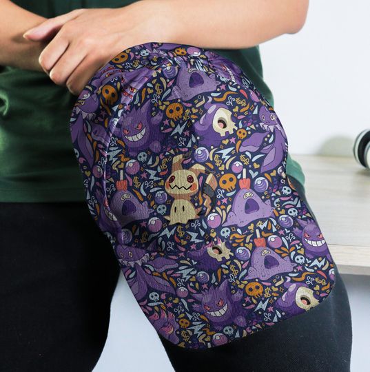 Gengar Mimikyu Baseball Cap, Cute Graphic Hat, Funny Anime Summer Cap