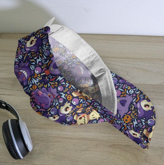 Gengar Mimikyu Baseball Cap, Cute Graphic Hat, Funny Anime Summer Cap