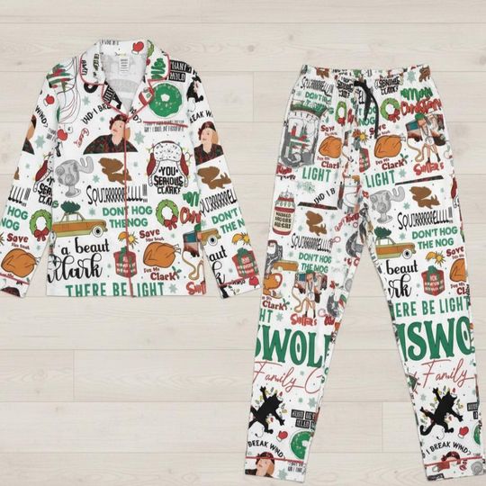 Christmas Griswold Vacation Pajama Set for Adults