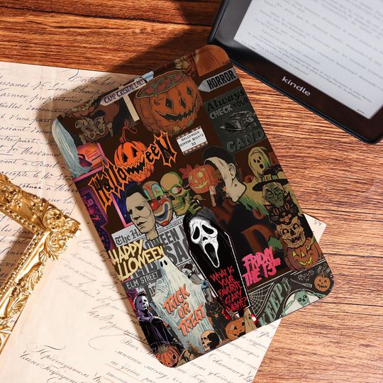 Halloween Horror Collage Kindle Case