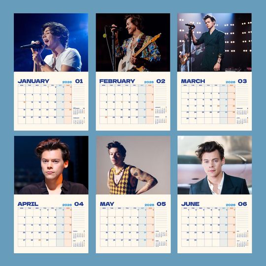2026 Vertical Wall Calendar, Minimalist Home Office Decor, Celebrity Monthly Planner