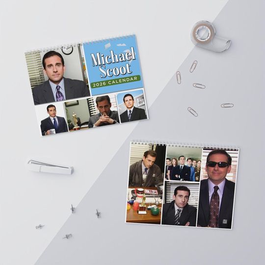 The Office US Wall Calendar 2026 - Michael Scott & Dw Schrute Vertical Wall Calendar