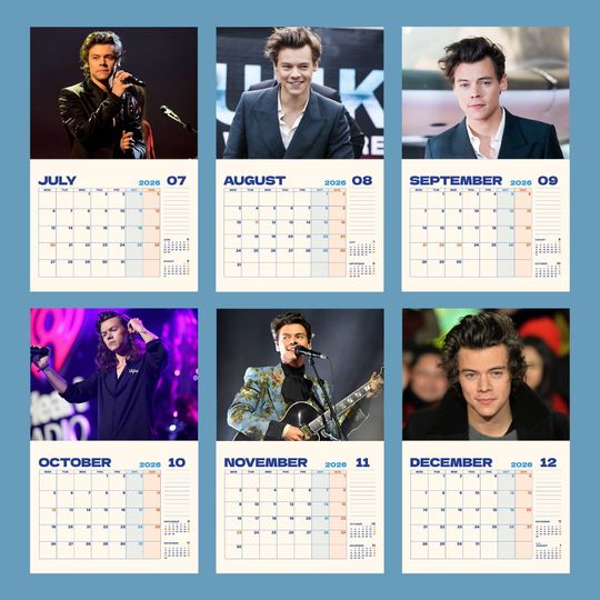 2026 Vertical Wall Calendar, Minimalist Home Office Decor, Celebrity Monthly Planner