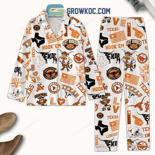 Texas Longhorns Christmas Pajamas Set