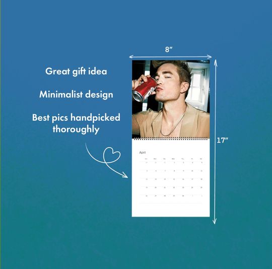 Robert Pattinson 2026 Wall Calendar