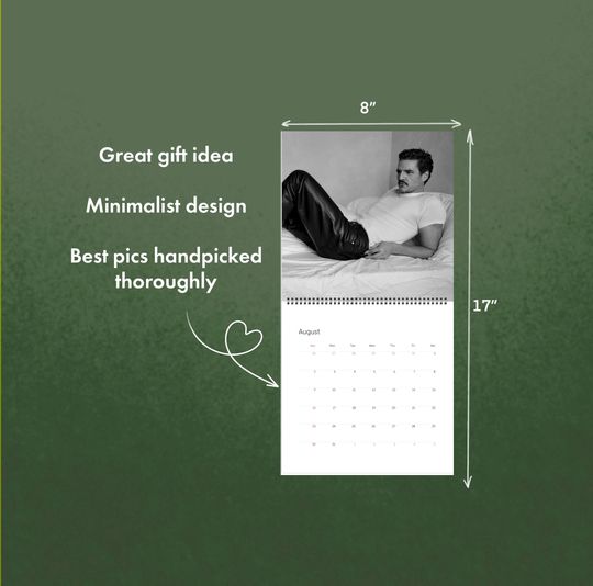 Pedro Pascal 2026 Wall Calendar