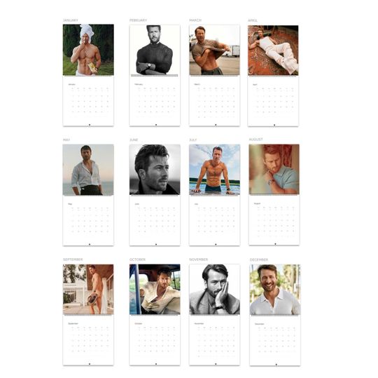 Glen Powell 2026 Wall Calendar