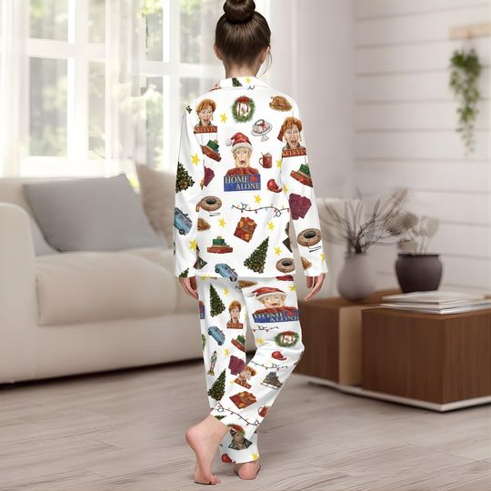 Home Alone Christmas Family Pajamas Set, Ya Filthy Animal Matching Pajamas, Kevin McCallister Shirt Pants, Retro Movie Tee, Xmas Gifts
