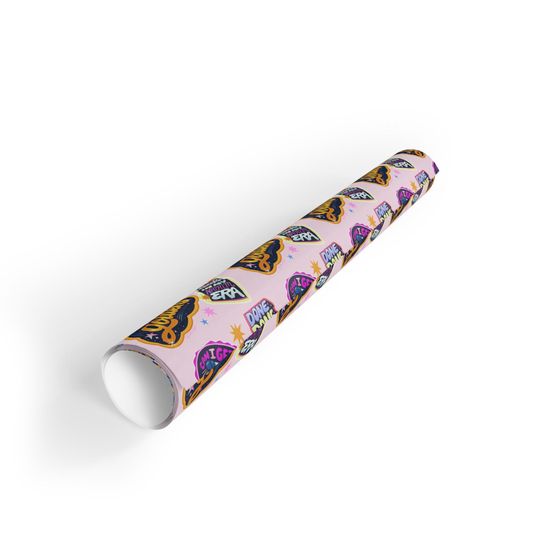 Kpop Huntrix Gift Wrap: Colorful Artsy Wrapping Paper Roll