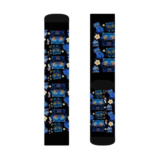 Derpy Tiger Kpop Demon Hunters Socks for cute sleepy time