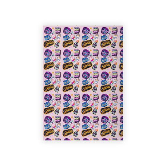 Kpop Huntrix Gift Wrap: Colorful Artsy Wrapping Paper Roll