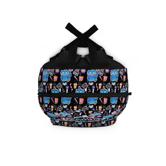 Derpy Tiger Pattern Kpop Backpack with Water Bottle Holder