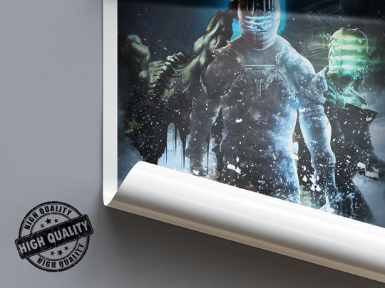 Dead Space 3 Poster | Dead Space Prints | Gaming Poster | 4 Colors | Video Game Poster | Wall Decor Poster | Gamer Gift