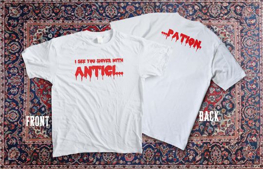 Rocky Horror Picture Show Inspired T-Shirt | AnticiPation Two-Sided Quote Tee