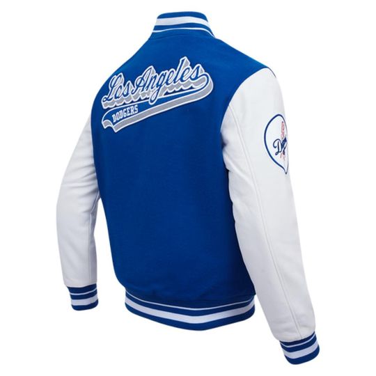 Mens retro dodgers varsity jacket | la bomber jacket