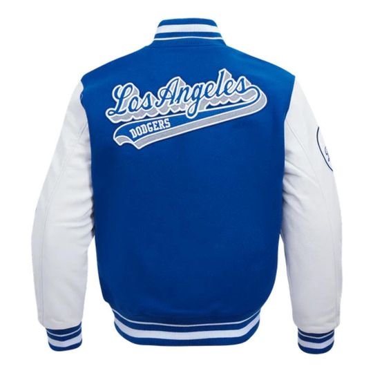 Mens retro dodgers varsity jacket | la bomber jacket