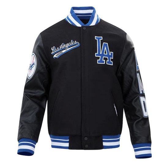 Mens retro dodgers varsity jacket | la bomber jacket