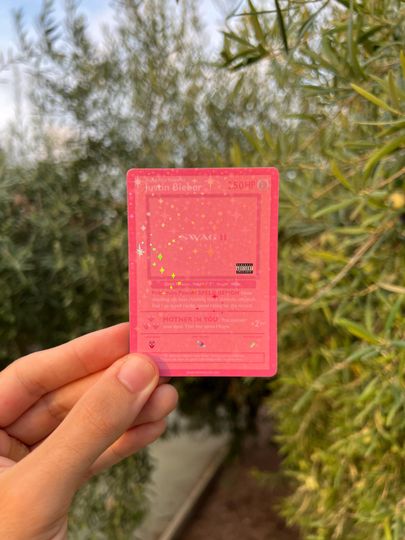 Justin Bieber Acrylic Card