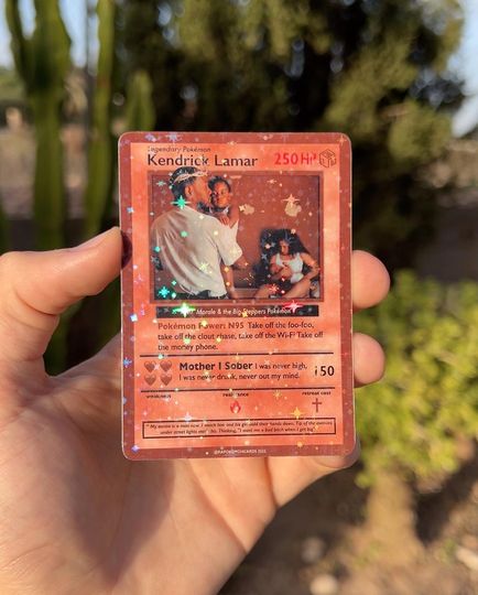 Kendrick Lamar KDOT Mr. Morale & the Big Steppers Pocket Mons Style Acrylic Card
