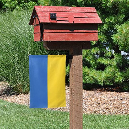 We Stand With Ukraine Garden Flag  Ukrainian Flag Yard Decor