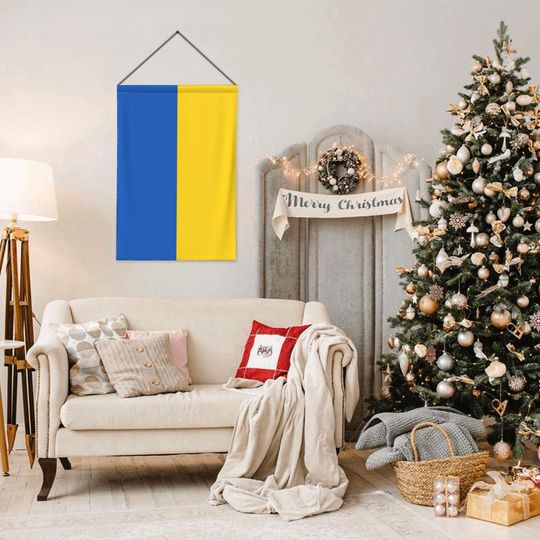 We Stand With Ukraine Garden Flag  Ukrainian Flag Yard Decor
