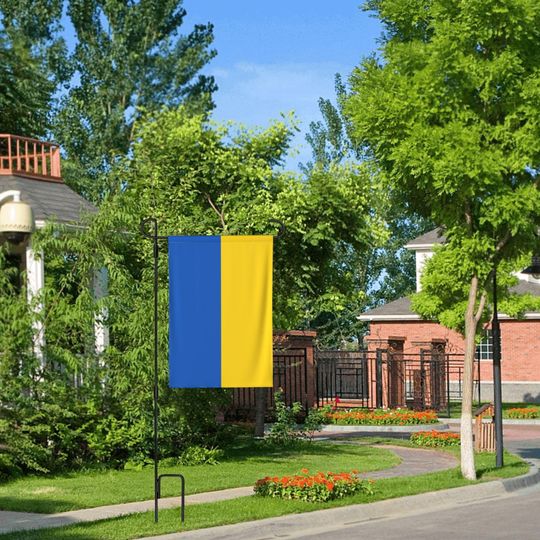 We Stand With Ukraine Garden Flag  Ukrainian Flag Yard Decor