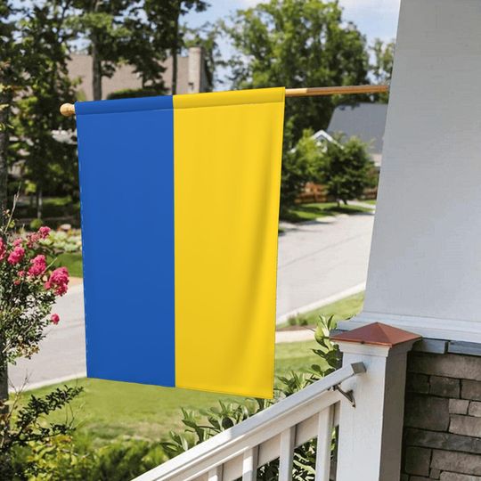 We Stand With Ukraine Garden Flag  Ukrainian Flag Yard Decor