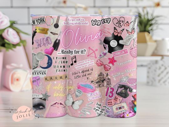 My Version - Pop Singer Inspiration Collage - Tumbler Wrap
