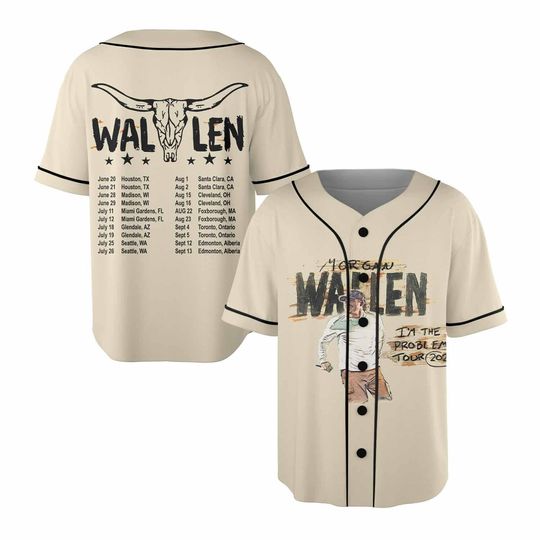 I'm the Problem Tour 2025 Wallen Western Baseball Jersey