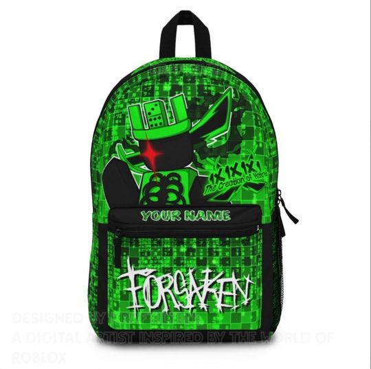 Backpack | Coding Gift - Customizable, School Bag | Roblox, Forsaken