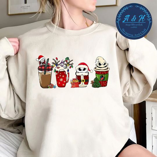 Disney The Nightmare Before Christmas, Christmas Coffee Sweatshirt