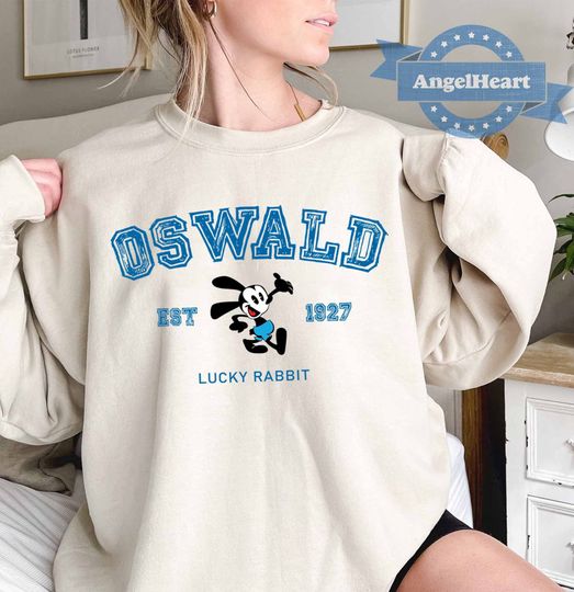 Oswald the Lucky Rabbit Sweatshirt, Oswald Sweatshirt, Disneyland Sweatshirt