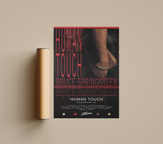 Bruce Springsteen Poster | Human Touch Poster | Album Poster Prints | Wall Decor Posters