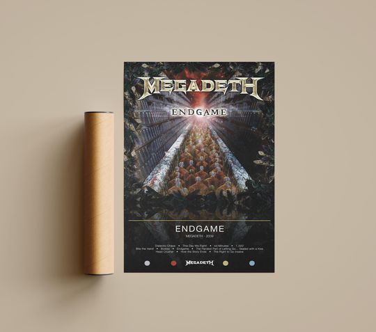 Megadeth Poster | Endgame Poster | Album Poster Prints
