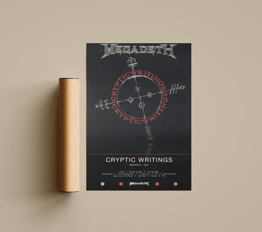 Megadeth Poster | Cryptic Writings Poster | Album Poster Prints