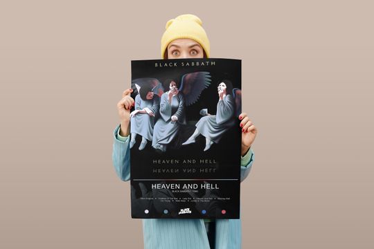 Black Sabbath Poster | Heaven and Hell Poster | Album Poster Prints
