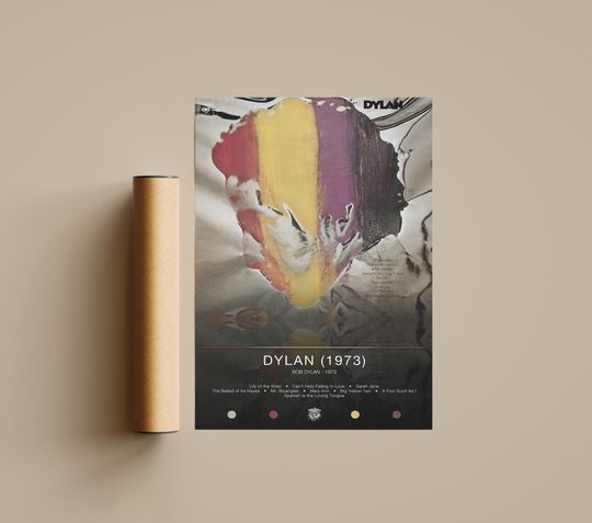 Bob Dylan Poster | Dylan (1973) Print | Album Poster Prints | Wall Decor Posters