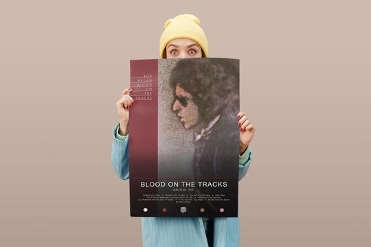 Bob Dylan Poster | Blood on the Tracks Poster | Album Poster Prints | Wall Decor Posters