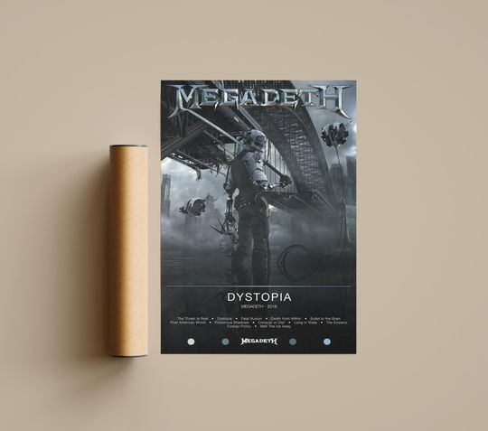 Megadeth Poster | Dystopia Poster | Album Poster Prints