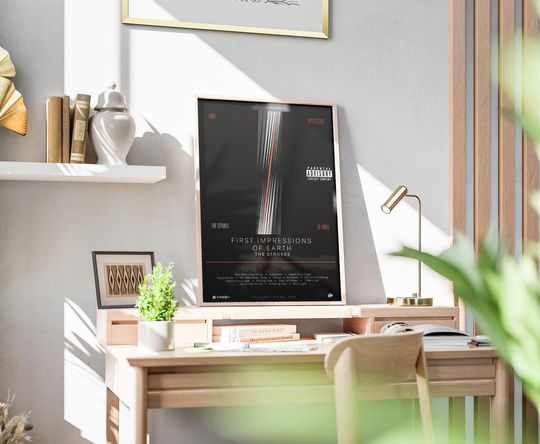 The Strokes Poster | First Impressions On Earth Poster | Album Poster Prints | Wall Decor Posters | Album Cover | Rock Music Poster