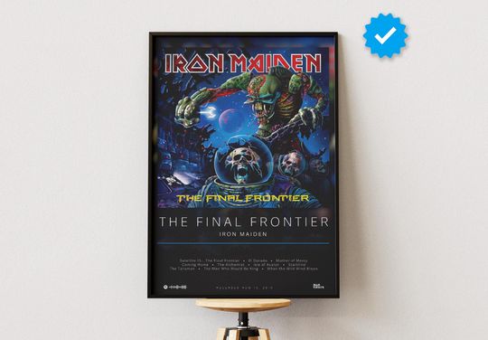Iron Maiden Poster | The Final Frontier Poster | Album Poster Prints | Wall Decor Posters | Album Cover | Metal Music Poster