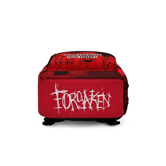 Team C00lkidd Forsaken Backpack, Red School Bag, Gaming Backpack, Stylish Accessory