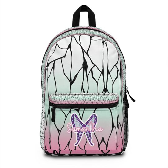 Custom Anime Kimono Butterfly Backpack for School and Graduation