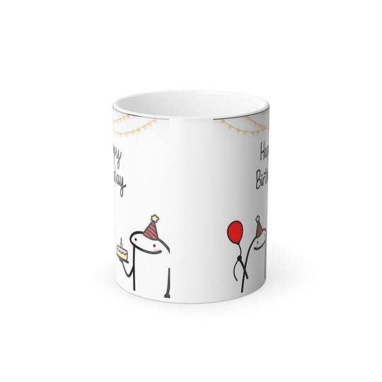 Color Morphing Birthday Mug - Unique Coffee Cup for Celebrations