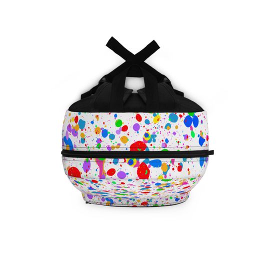 Splatter Art Backpack, Student Rucksack