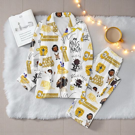 Kendrick Lamar Not Like Us Christmas Pajamas Set  Festive Hip-Hop Holiday Sleepwear for Music Fans