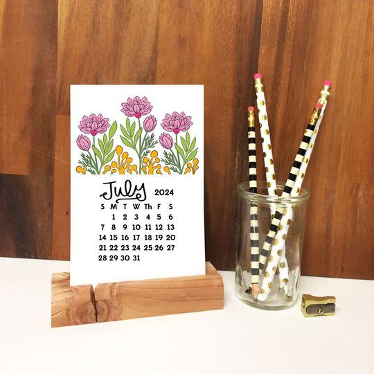 2024 Desk Calendar -  Floral