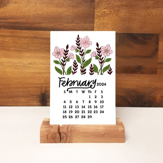 2024 Desk Calendar -  Floral